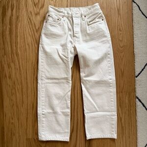 Levi’s 501 jeans in cream size 26